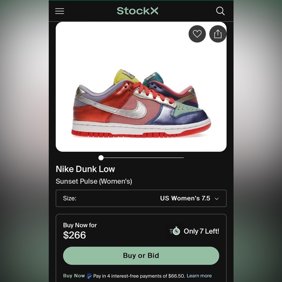 Nike dunk Low sunset Pulse (Womens) - Picture 5 of 5